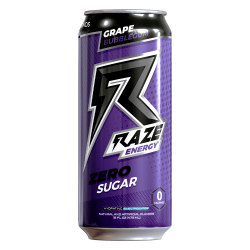 RAZE Energy Grape Bubblegum 16 oz Can
